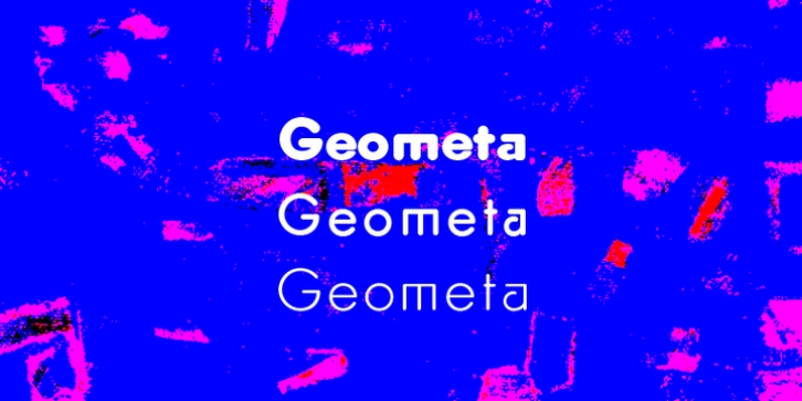 Geometa Rounded font preview