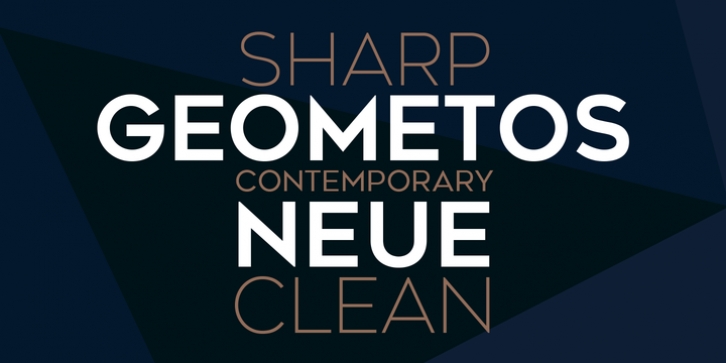 Geometos Neue font preview