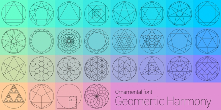 Geometric Harmony font preview