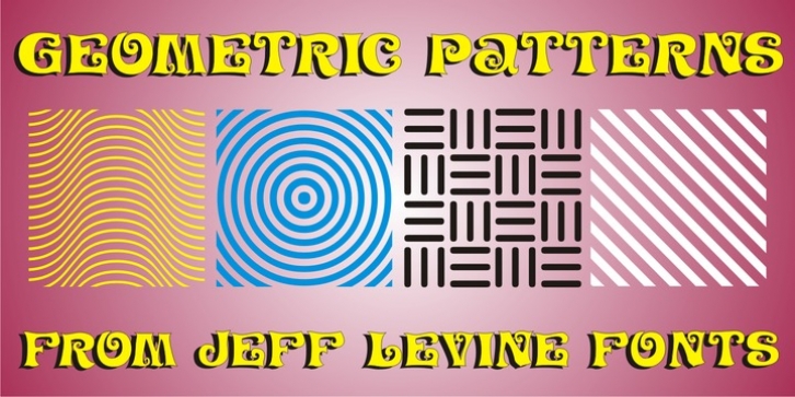 Geometric Patterns JNL font preview