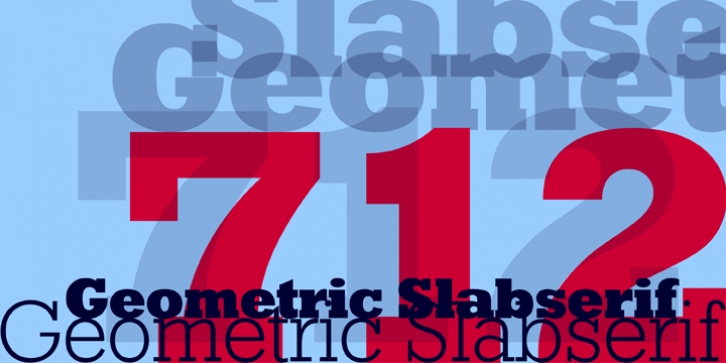 Geometric Slabserif 712 font preview