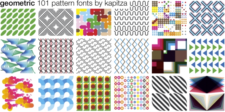 Geometric font preview