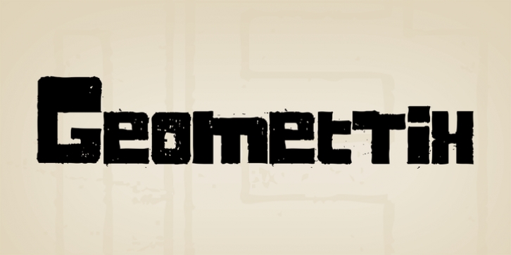 Geometrix font preview