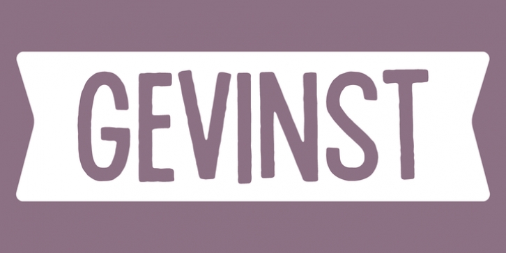 Gevinst font preview