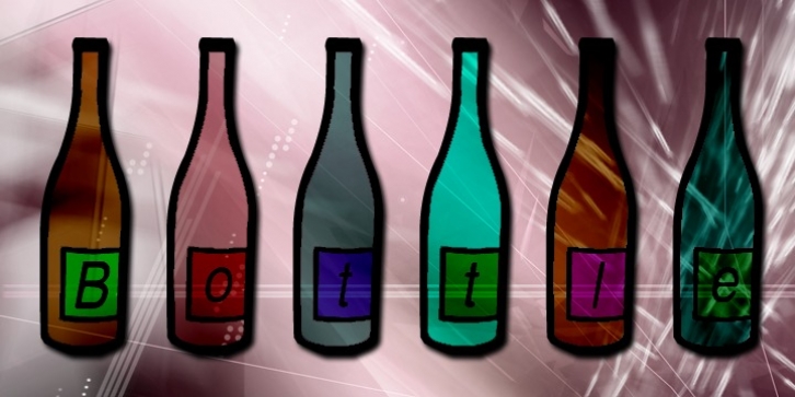 Ghab Bottle font preview