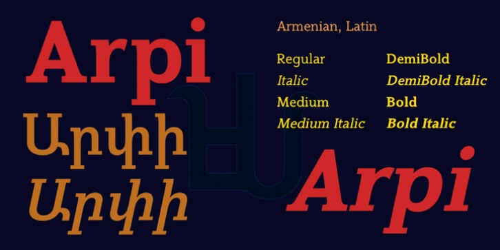 GHEA Arpi font preview