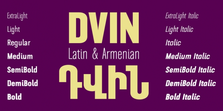 GHEA Dvin font preview