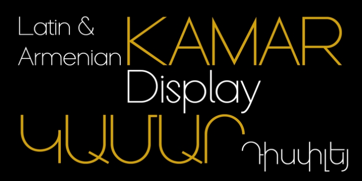GHEA Kamar font preview