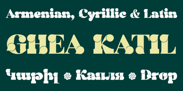 GHEA Katil font preview