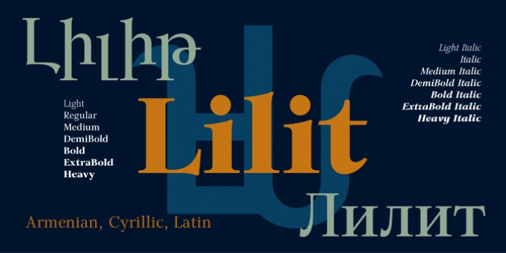 GHEA Lilit font preview