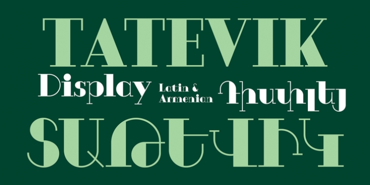 GHEA Tatevik Display font preview