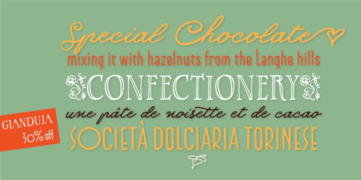 Gianduja font preview