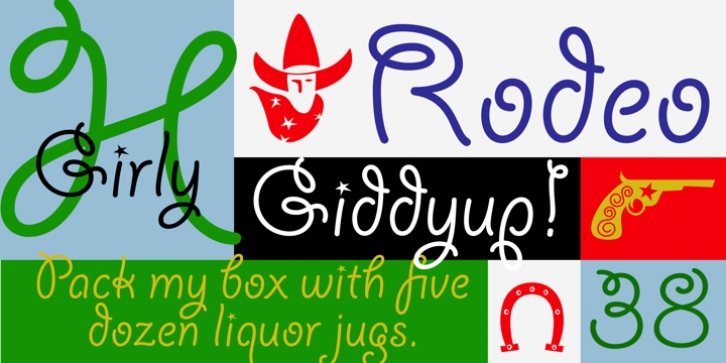 Giddyup font preview