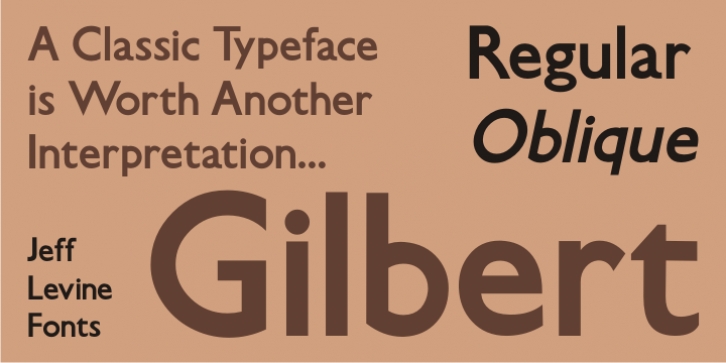 Gilbert JNL font preview