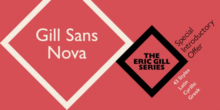 Gill Sans Nova font preview