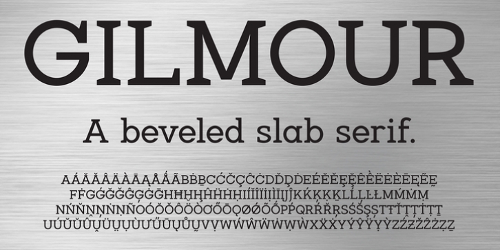 Gilmour font preview