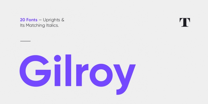 Gilroy font preview