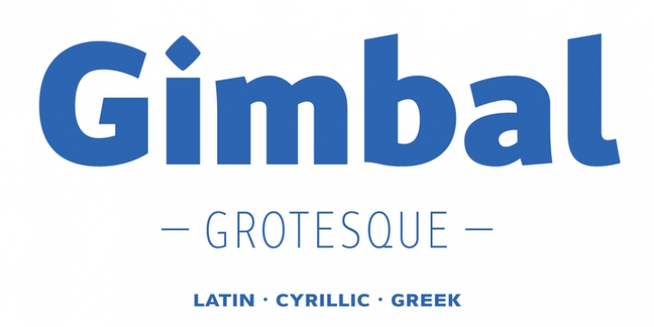 Gimbal Grotesque font preview