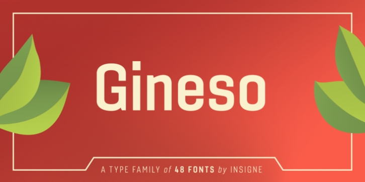 Gineso font preview