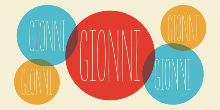 Gionni font preview