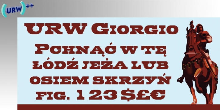 Giorgio font preview