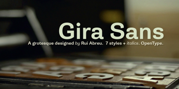 Gira Sans font preview