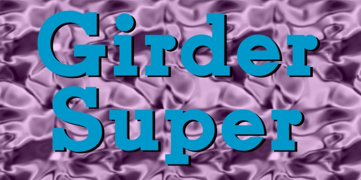 GirderSuper font preview
