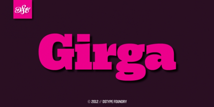 Girga font preview