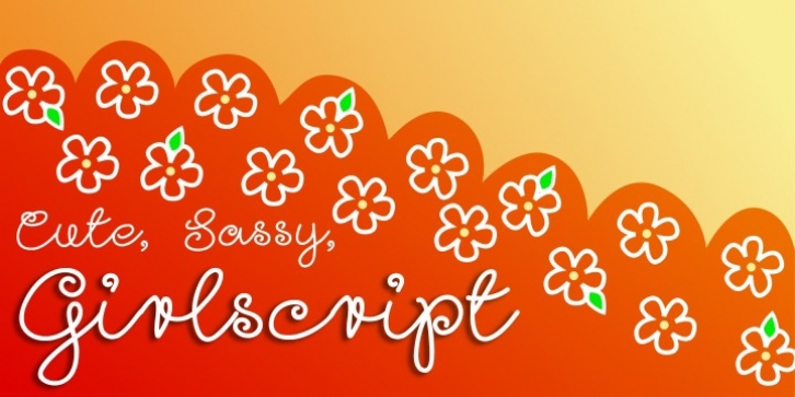 Girl Script font preview