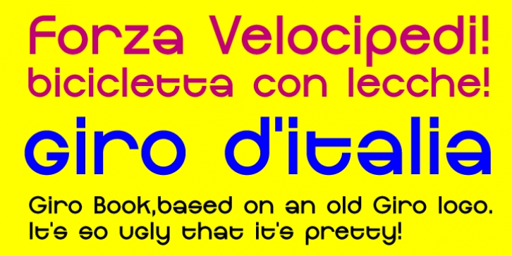 Giro font preview