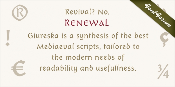 Giureska font preview