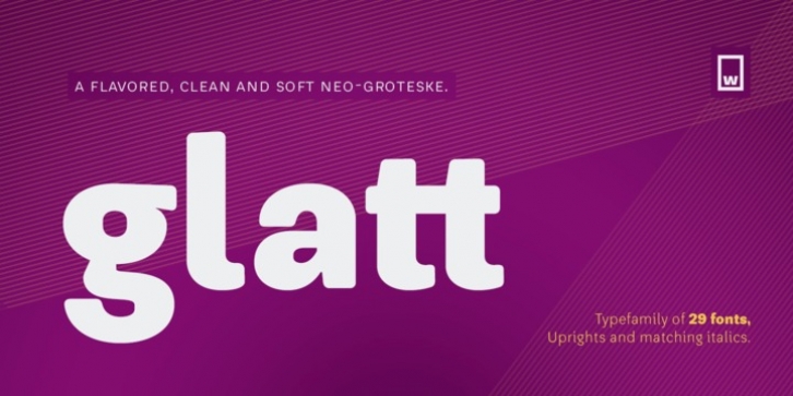 Glatt font preview