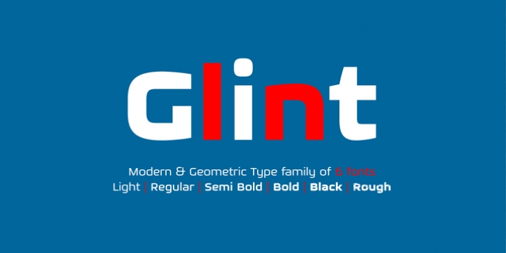 Glint font preview