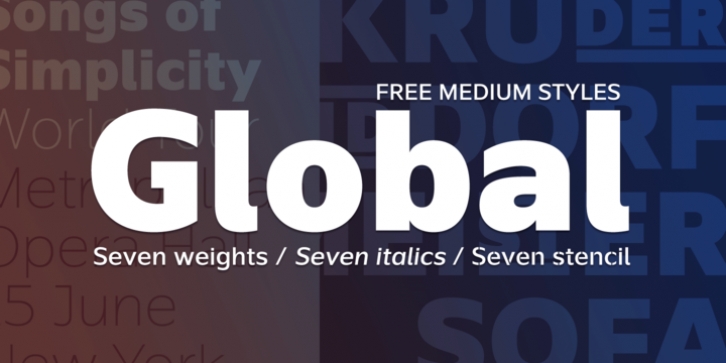 Global font preview