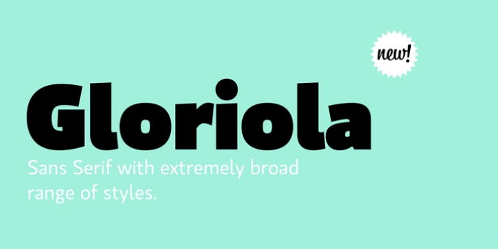 Gloriola font preview