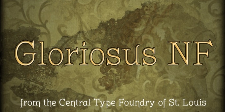 Gloriosus NF font preview