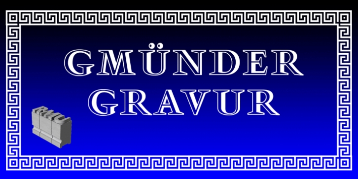 Gmuender Gravur font preview