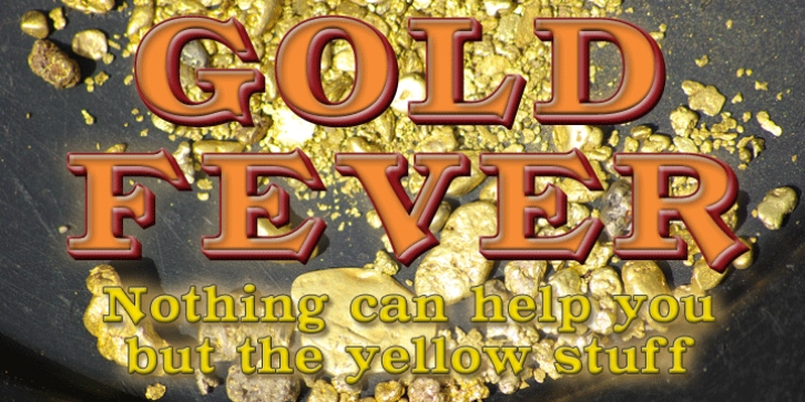 Gold Fever font preview