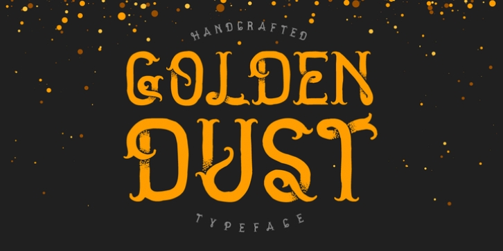 Golden Dust font preview