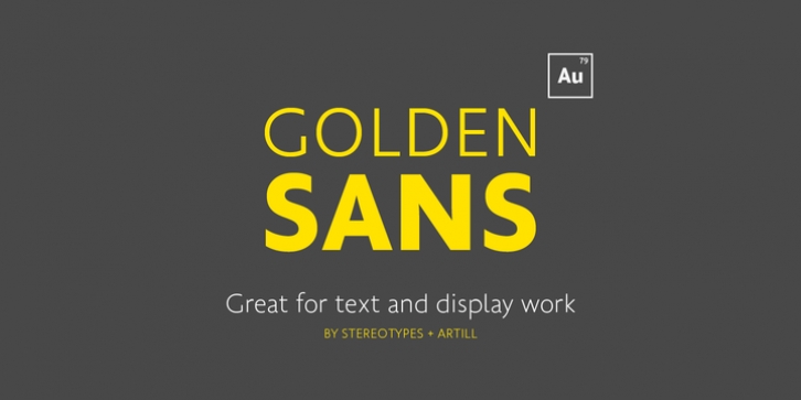 Golden Sans font preview