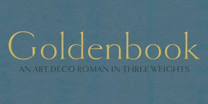 Goldenbook font preview