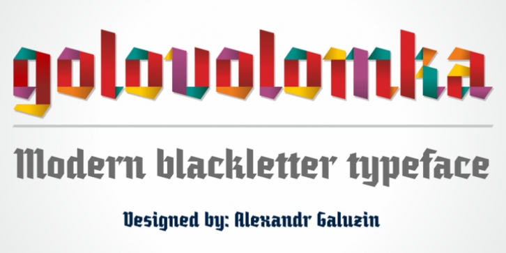 Golovolomka font preview