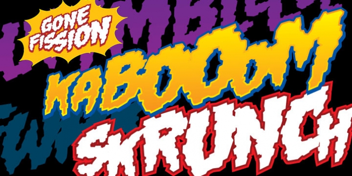 Gone Fission BB font preview