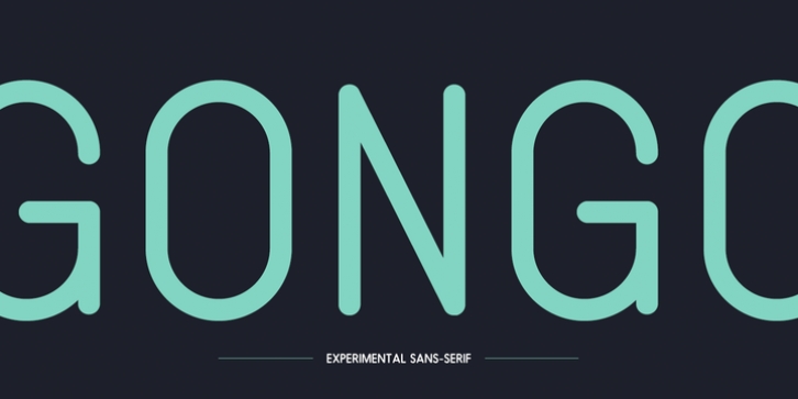 Gongo font preview