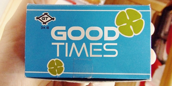 Good Times font preview
