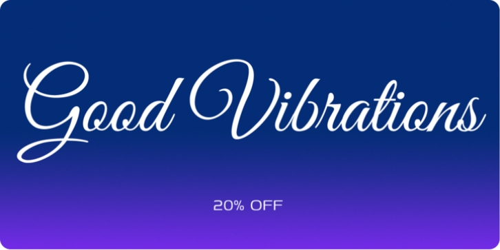 Good Vibrations font preview