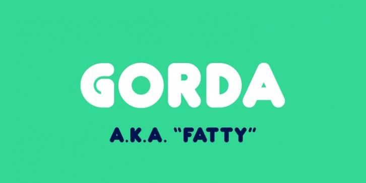 Gorda font preview