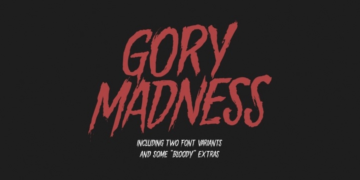 Gory Madness font preview