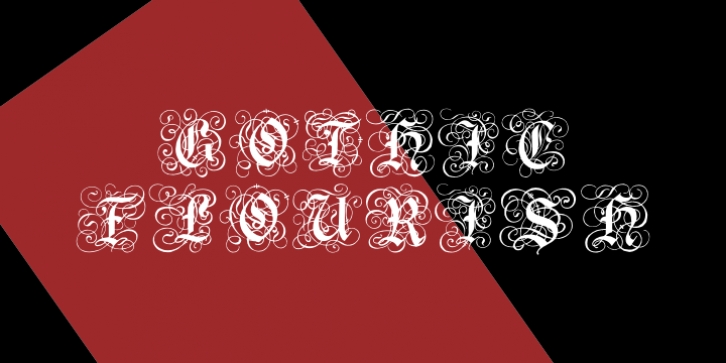 Gothic Flourish font preview