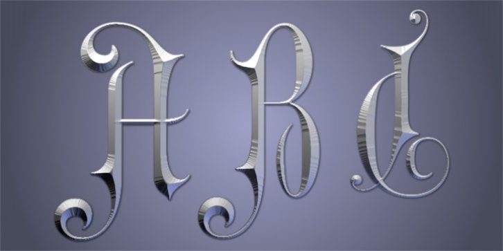 Gothic Initials Four font preview